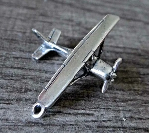 25% off flaw Sterling Silver 3D 28x23mm Cessna Airplane Travel Charm - Picture 1 of 11