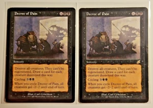 Decree of Pain 064 Reg Rare MTG Scourge HP x2 - Picture 1 of 6