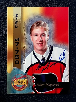 ADAM MAGARRELL AUTO 1995 SIGNATURE ROOKIES SIGNATURES NO 53 #2186/7750   44739 - Image 1 of 2