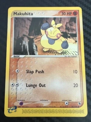 Pokemon TCG Makuhita EX Ruby & Sapphire 56/109 Common LP - Image 1 of 2