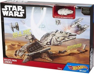 Star Wars Hot Wheels Escape From Jakku Playset New The Force Awakens - Picture 1 of 4