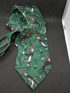 Corbata de cuello de seda verde para golf Dr. Suess Cat In The Hat - Imagen 1 de 4