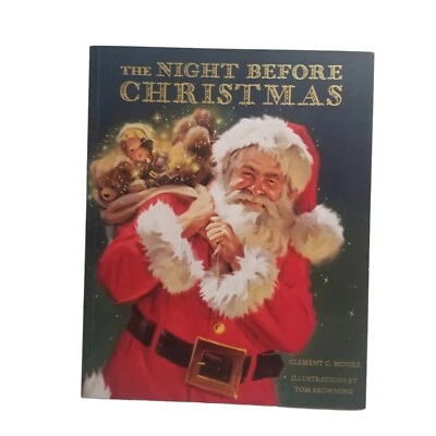 The Night Before Christmas Clement C Moore Frameable Pages Holiday Story Book  - Image 1 of 4