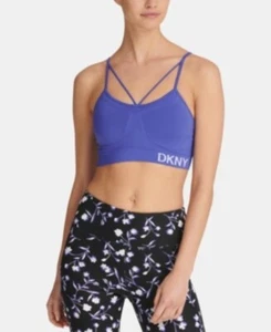 DKNY Sport Strappy Low Impact Sports Bra Royal Blue Size Small - Picture 1 of 1