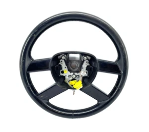 VOLKSWAGEN TOURAN MK1 LEATHER STEERING WHEEL 4 SPOKE ASSEMBLY 2003-2010🌟 - Picture 1 of 13