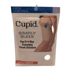 NEW Cupid Firm Control Comfortable High Waist Brief Size L Color Beige - Picture 1 of 2