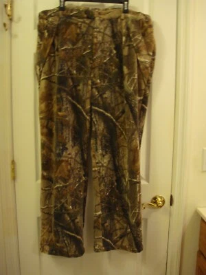 Cabelas Camouflage Fleece Pants Outdoor Hunting Mossy Oak Mens 40 t0 44 x 30 - Image 1 of 4