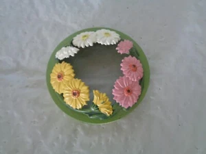 New - Colorful Flowers - Illuma Lid - Metal - Candle / Jar Topper / Cap - Picture 1 of 1