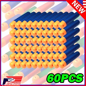 Lot 60x Blue Pack Refill Foam Bullet XL Darts For air warriors Max Mega Blaster - Picture 1 of 2