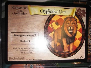 HARRY POTTER TCG GAME CARD CHAMBER OF SECRETS GRYFFINDOR LION 109/140 COM MINT - Picture 1 of 1