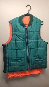 Vintage Thermo King Duvet Vest Jacket Size M Reversible Down Insulated Hi... - Picture 1 of 8
