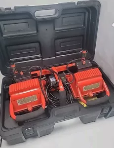 Craftsman Double Work Light Halogen Tripod Red 250W & 500W With Case EXCELLENT - Picture 1 of 7