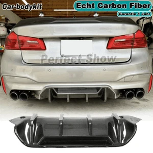 Carbon Heckdiffusor Diffusor Heckansatz Spoiler für BMW F90 M5 Hinten Stoßstange - Bild 1 von 13