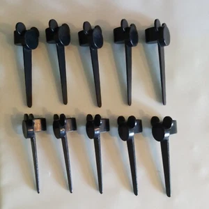 Vintage Set of 10 Disney Mickey Mouse Ears Birthday Party Cake Candle Holders  - Picture 1 of 4