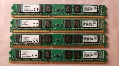 Kingston 16GB (4X4GB) PC3-12800 DDR3-1600MHz Low Profile Desktop Memory Ram Sets - Image 1 of 4