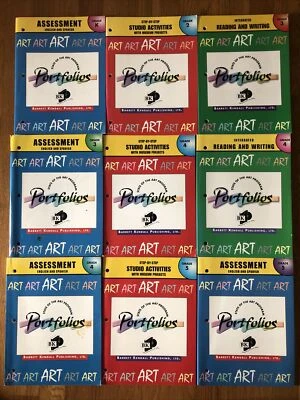 LOT OF 9 BARRETT KENDALL ART PORTFOLIOS GRADES K,2,3,4,5 ASSESSMENT READING - Image 1 of 4