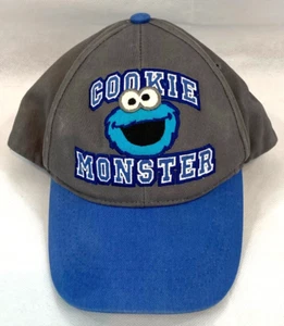 Cookie Monster Hat Boy One Size Fun Youth Sesame Street Spell Out Kid Core Cap - Picture 1 of 9