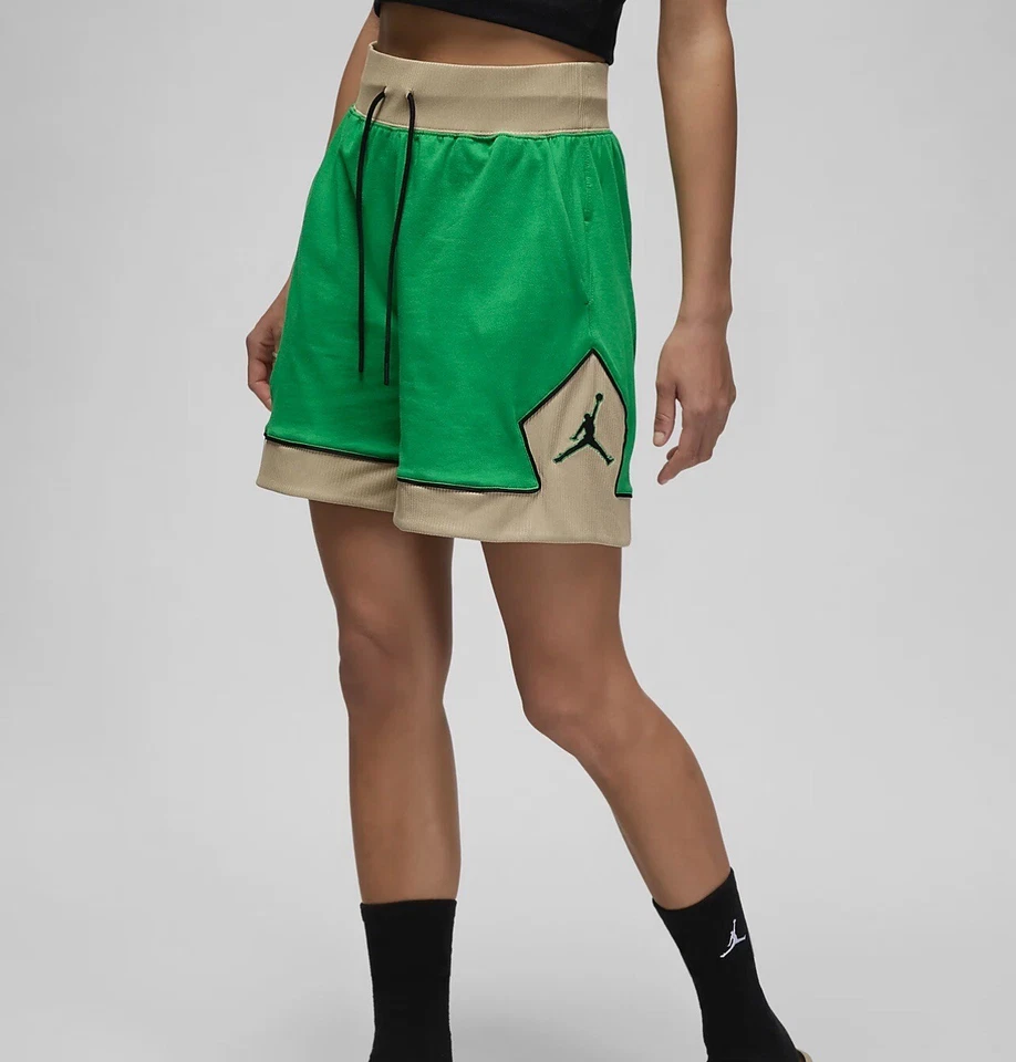 Nike Jordan diamond Basketball shorts Green Desert Black