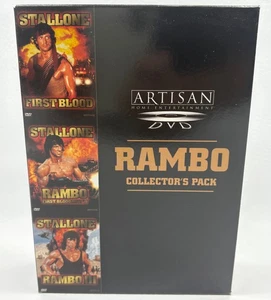 Rambo Collectors Pack DVD Set First Blood I II III Sylvester Stallone - Picture 1 of 10