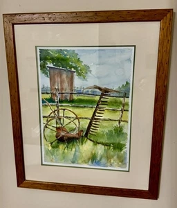 Original Watercolor Painting Signed Framed 23x18 Juried Artist Judy Elias OOAK - Picture 1 of 12