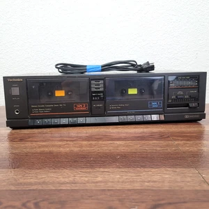 Technics RS-T10 Vintage Stereo Cassette Deck Tape Player Recorder schwarz funktioniert - Bild 1 von 12