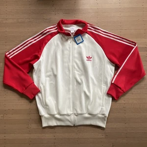 Adidas Trainingsjacke Reißverschluss Oberteil Schwarz XL Neu Classic Vintage Neu mit Etikett Nizza Track 79 - Bild 1 von 6