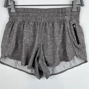 Lululemon Tracker Short Size 8 Heather Lux Gray Gym Running Shorts - Picture 1 of 8