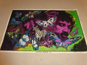 PÓSTER VINTAGE LITTLE WINGS JIMI HENDRIX BLACKLIGHT ARTE FUNKY ENTERPRISES 1981   - Imagen 1 de 12