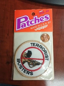 De colección Voyager NUEVO Terrorist Busters EE. UU. Parche Militar Emblema Planchar o Coser - Imagen 1 de 3