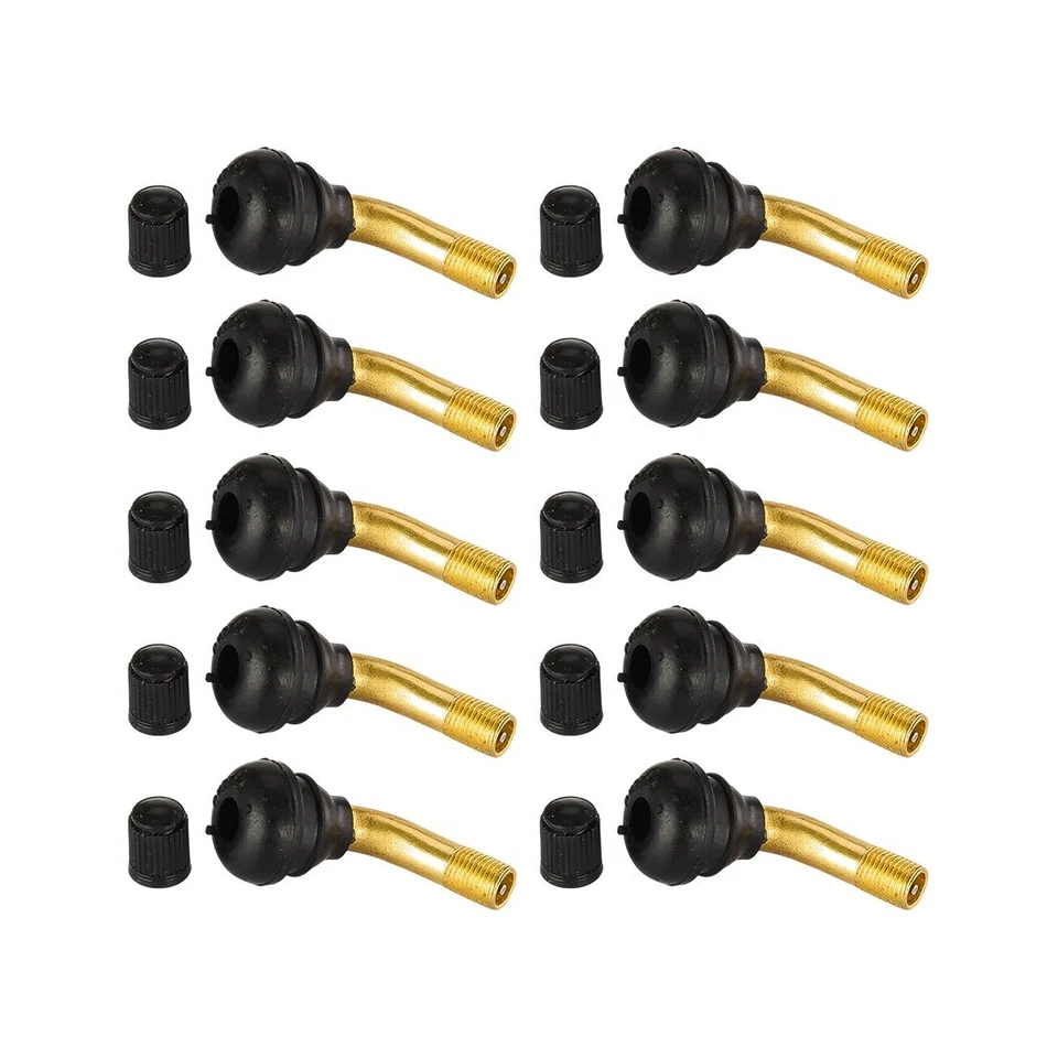 10x Vástago de válvula de neumático de rueda de ciclomotor scooter ángulo de 90 grados nuevo Foto 1 de 4