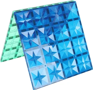STEAM STUDIO Premium Magnetic Tiles, Unique Star Facet Design, Rivets & Large... - Picture 1 of 12