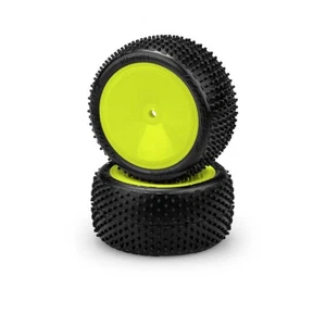 JConcepts Siren LP 2.2" Mounted Rear Buggy Carpet Tires (Yellow) (Pink) (2) - Picture 1 of 1