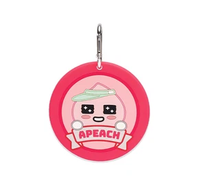 Etiqueta redonda con nombre de golf Kakao Friends Apeach accesorio de golf etiqueta de equipaje rosa nueva con etiquetas - Imagen 1 de 3