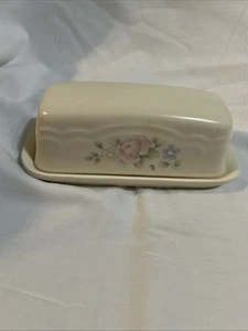 Plato de mantequilla y tapa vintage Pfaltzgraff TEA ROSE 1/4 lb - Imagen 1 de 5