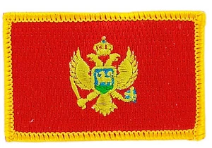 FLAG PATCH PATCHES MONTENEGRO IRON ON COUNTRY EMBROIDERED SMALL - Bild 1 von 1