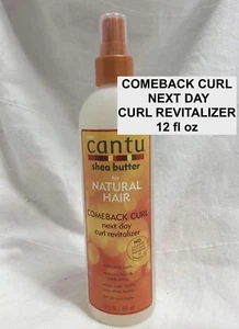 CANTU SHEA BUTTER FOR NATURAL HAIR COMEBACK CURL NEXT DAY CURL REVITALIZER 12oz - Picture 1 of 4