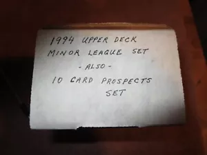 1994 Upper Deck Baseball Minor League con Set 10 carte Prospects - Foto 1 di 2
