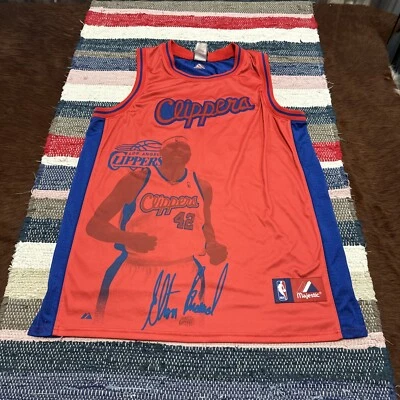 UNIQUE Elton Brand LA Clippers Vintage Majestic NBA Jersey Fits Mens Large RARE Foto 1 de 4