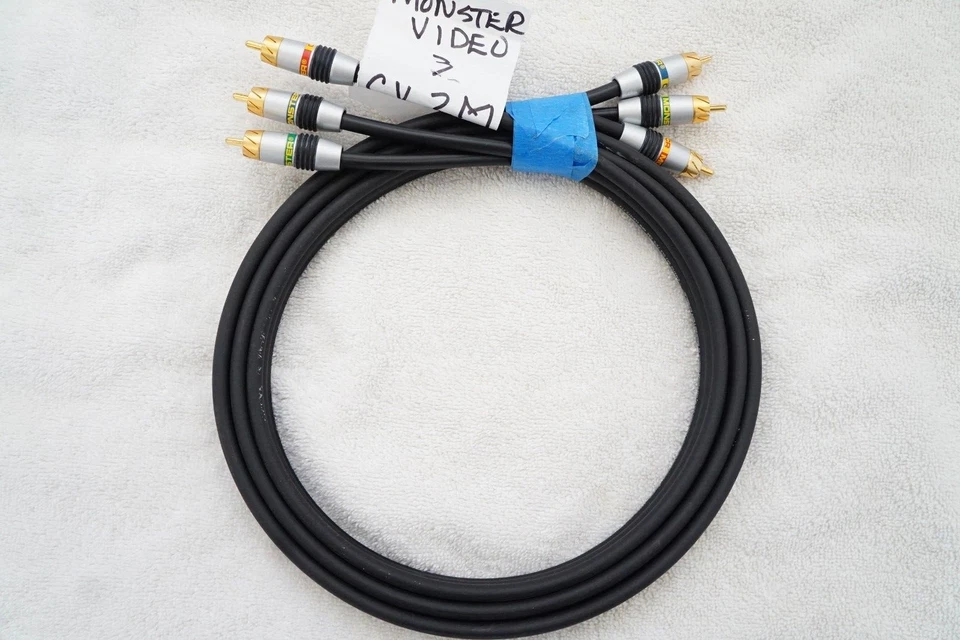 Cable de video componente Monster MV3CV-2M serie 3 1080 videofilo chapado en oro 2M Foto 1 de 1