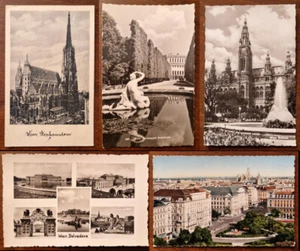 Vienna (Austria), lotto di 5 cartoline formato piccolo, viaggiate - Imagen 1 de 2