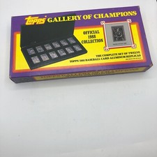 Topps 1988 Gallery of Champions Baseball ALUMINUM COMPLETE CARD SET  MINT