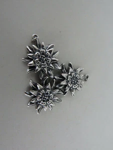 Neugablonz Trachtenschmuck Tracht Collier Anhänger Edelweiss (36994) - Picture 1 of 3