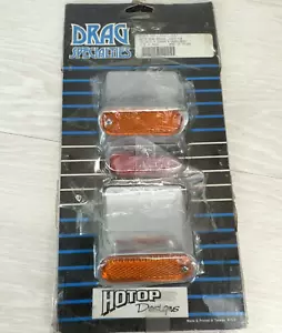 Pair NOS Hotop Rear Marker Lights FOR DS-720121 / 9 Covers & Saddlebags Vintge - Picture 1 of 13