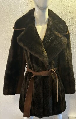 Vintage Tissavel Faux Fur Mobster Wife Jacket  - Image 1 of 4