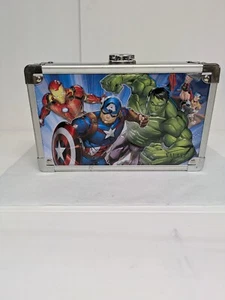 MARVEL AVENGERS PENCIL SUPPLY BOX VAULT no key - Picture 1 of 10