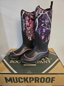 Muck Boot Women's Hale Boot Black/Muddy Girl Camo - Size 8 HAW-MSMG, - Picture 1 of 6