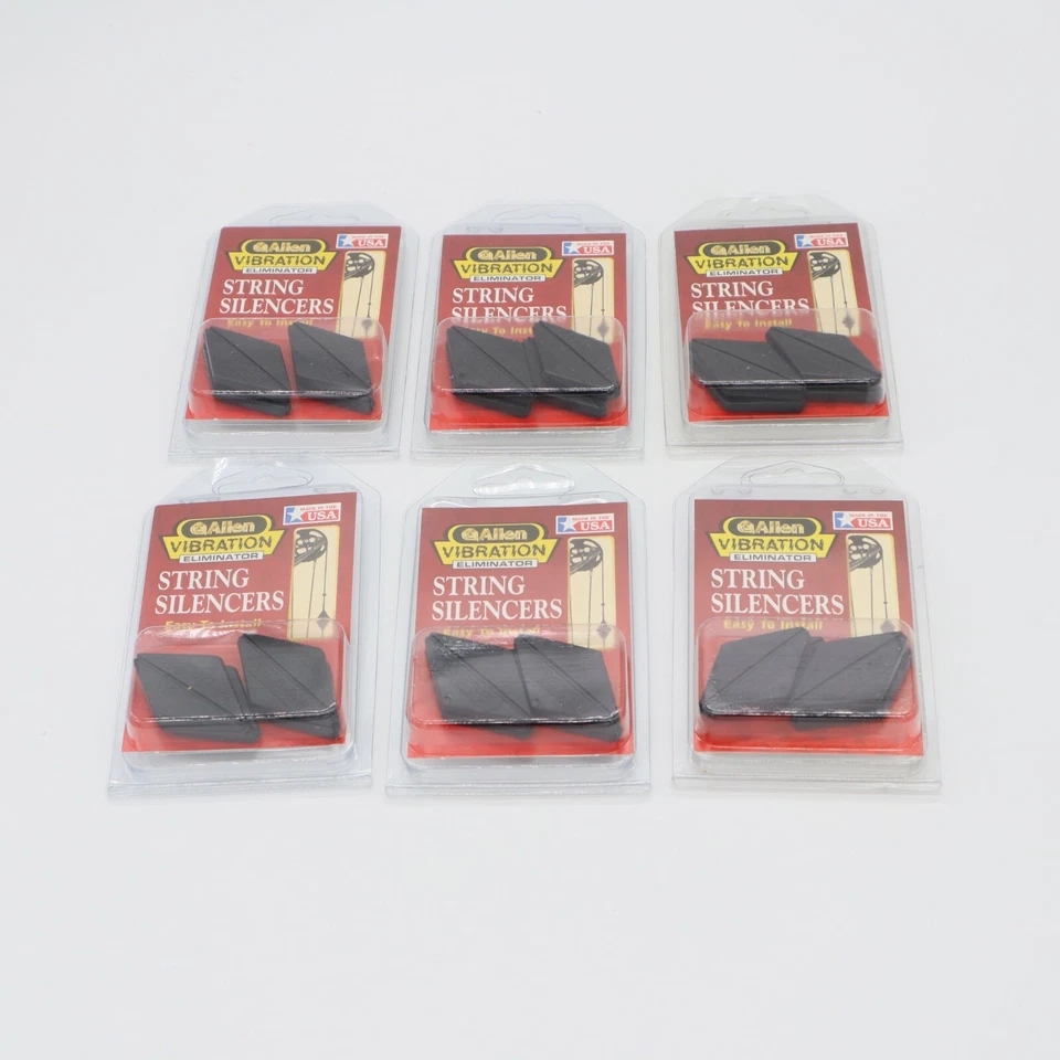 Lot of 6 Packs of Allen String Silencers Vibration Eliminator NEW - Image 1 of 4