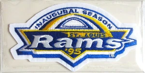 ST LOUIS RAMS INAUGURAL SEASON ~ 1995 NFL TEAM PATCH Willabee & Ward  PATCH ONLY - Picture 1 of 1