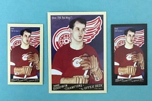 2009 Goodwin Champions Gordie Howe Mini BLACK #140 Red Wings & #140 Mini (3) STD