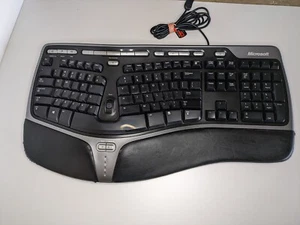 Microsoft Natural Ergonomic Keyboard 4000 v1.0 KU-0462 Model 1048 USB-Ships Free - Bild 1 von 4